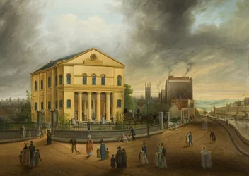 Nedělní ráno, chození do kostela, kolem roku 1832 (olej na plátně)