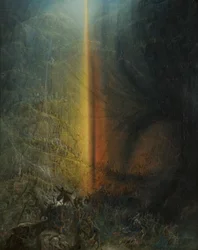 Zkáza faraonova zástupu, kolem roku 1830 (olej na plátně)