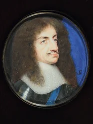 Karel II (akvarel na pergamenu)