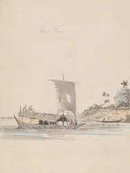River View with a Junk (blízko Rajmahal?)