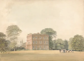 Boční pohled na Ayot House, Hertfordshire