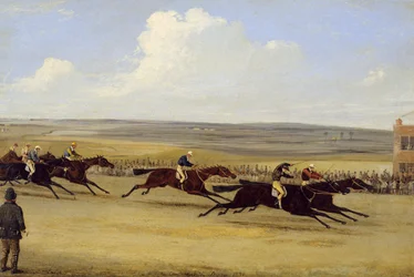 The 1850 Cambridgeshire Stakes: The Finish (olej na plátně) (viz také 266406)