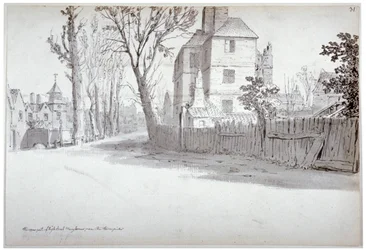 Pohled na horní část St Marylebone High Street a točnu, Londýn, 1772