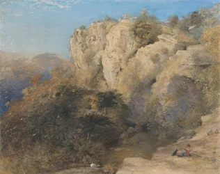 Skalnatá krajina ve Walesu