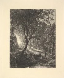 The Herdsmans Cottage, nebo Sunset, 1880.