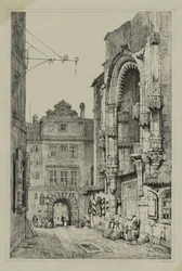Facisimilies of Sketches made in Flanders and Germany: Thein Church, Prague