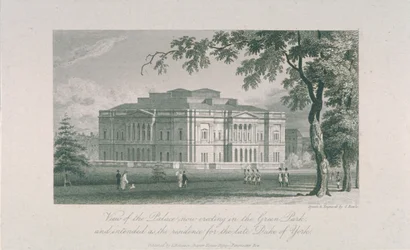 Pohled na York House a Green Park, c.1800