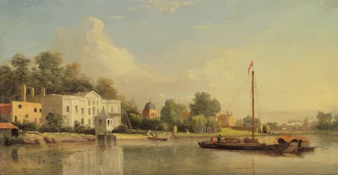 Vila Alexandra Popea (1688-1744), Twickenham, kolem roku 1759 (olej na panelu)