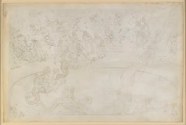 La Divina Commedia, Inferno XVII. Vergilius a Dante v sedmém kruhu pekla, 3. pás: Pachatelé násilných činů proti božskému řádu v ohnivé poušti, trest pro lichváře; sestup do hlubin na hřbetě Geryona