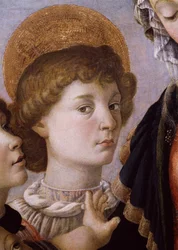 Svatý Jan od Panny Marie s dítětem (tempera na dřevě)