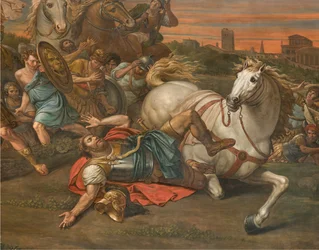Stěna naproti severní fasádě transeptu, Sante Legnani, konverze Saula 1814, nízké detaily