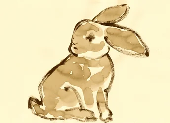 Jemný sépiový králík