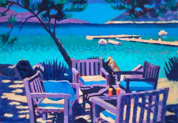 La Mer # 3, 2023 (akryl na desce)