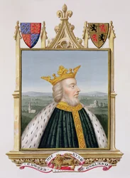 Portrét Edwarda III. (1312-77) anglického krále z roku 1327 z 