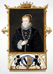Portrét Frances Sidney (d.c.1589) hraběnka ze Sussexu z 