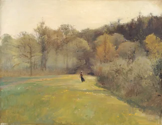 Llandrindod Wells, kolem roku 1900 (malba)