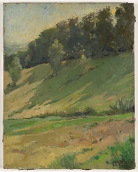 Pohled z Llandrindod Wells: (malba): Horní spojka, kolem roku 1900 (malba)