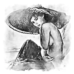 Žena s velkým kloboukem