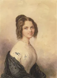 Anne Charlotte Lynchová, později paní Vincenzo Botta, ca. 1847.