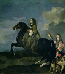 Christina Švédská (1626-89) na koni