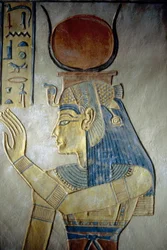 Luxor, Théby: Údolí královen. Hrobka syna Ramsese II., bohyně Isis.