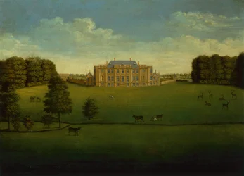 Vyhlídka na Gautby Hall, Lincolnshire z Across the Lake