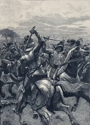 Bitva na Bosworthském poli, 22. srpna 1485, Wars of the Roses (litho)