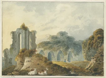 Croxden Abbey: malba vodovými barvami