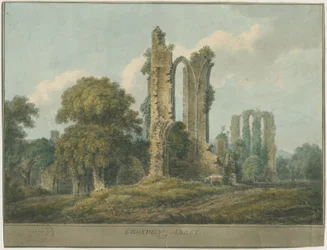 Croxden Abbey: malba vodovými barvami