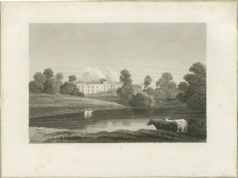 Enville Hall: rytina a [?konec 18. století] (tisk)