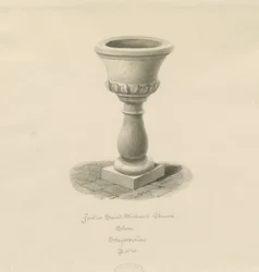 Font v Kamenném kostele - 