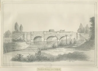 Stafford - Radford Bridge: kresba tužkou, nd [?19. století] (kresba)
