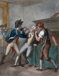 Zatčení Maximiliena Robespierra, dne 27.7.1794 - Zatčení Robespierra - Robespierrovo zatčení