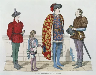 Page boy, lord a komorník (barva litho)