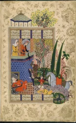 Balkon Jal Aat Rudaba, od Shahnama B Firdausi (Velam)