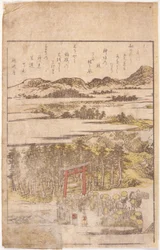 Ilustrace knihy: poutníci (Color Woodcut)