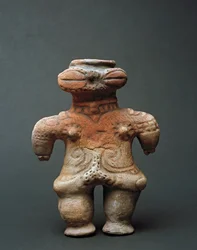 Terakotová socha dogu z Akity, období Jomon 11.–4. století před naším letopočtem