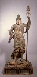 Zocho-ten, buddhistický strážce jihu, Nambokucho až Muromači období
