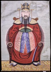 Okhwangsangje (barva na hedvábí)