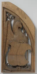Panel z varhanní skříně, c. 1510-20 (dub se stopami polychromie)