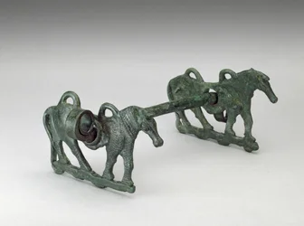 Horse Bit, možná 9.-7. století před naším letopočtem, Írán (bronz)