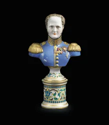 Porcelánová busta císaře Alexandra I. 1825-1850 (porcelán)
