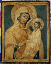 Madona s dítětem, konec 18. nebo začátek 19. století (tempera na topolovém dřevě)