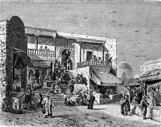 Maurská kavárna v Sidi Bou Said