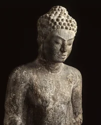 Buddha, období Dvaravati (bronz)