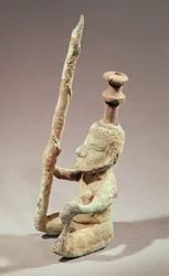 Warrior, Dong-son Civilisation, z Vietnamu (bronz)