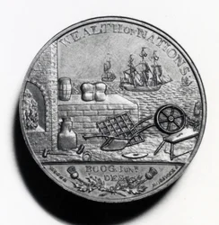 Scottish Penny připomínající Adama Smithe (revers), 1797 (měď) (avers viz XJF448269)