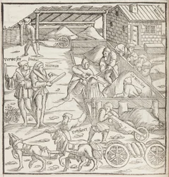 Cosmographia, detail Fol 436 (rytina)
