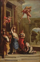 Merkur, Herse a Aglauros (olej na plátně)