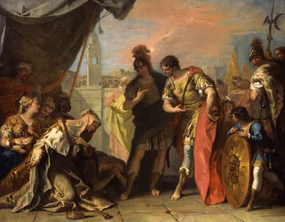 Alexander a rodina Dariova, kolem 1708-1710